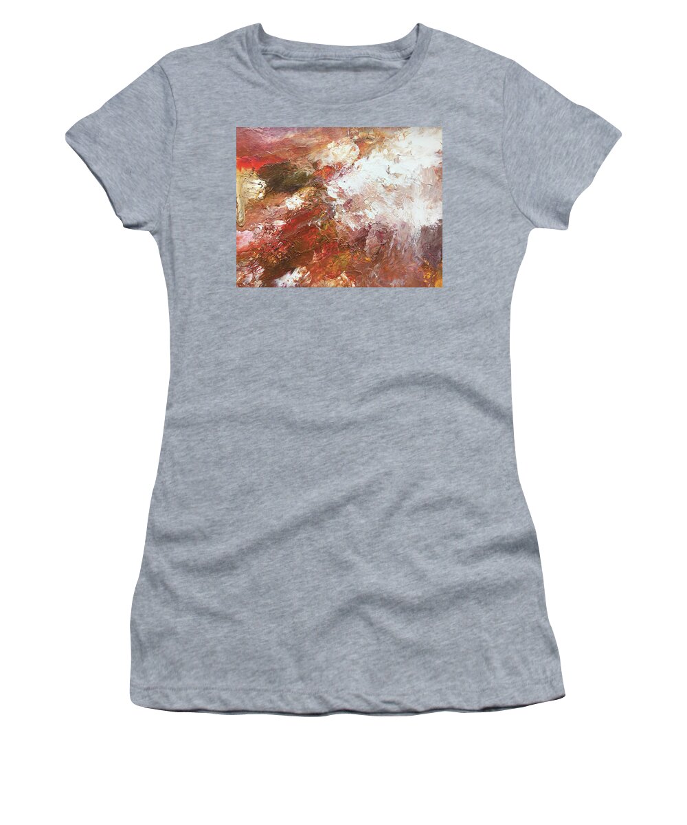  Women's T-Shirt featuring the painting Fervent by Cathy Wong