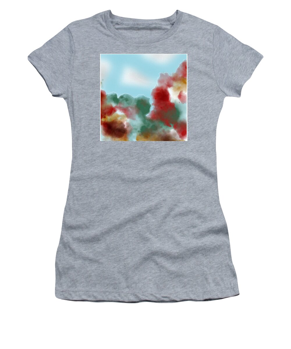 Fall Women's T-Shirt featuring the digital art Find your peace by Amber Lasche