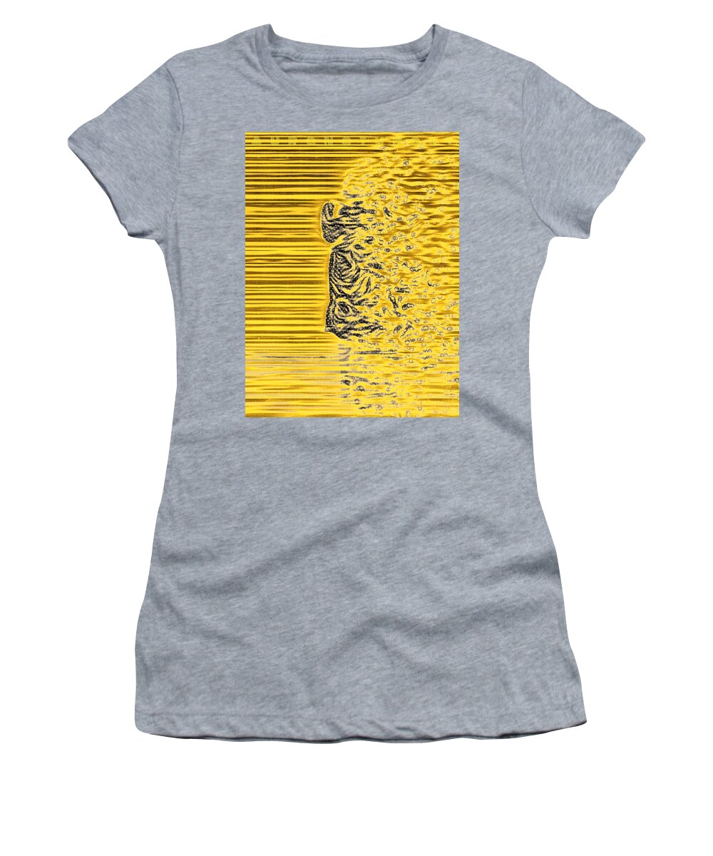 Abstract Women's T-Shirt featuring the digital art FiRE by Auranatura Art