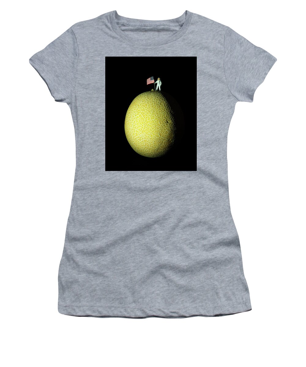 Galia Women's T-Shirt featuring the photograph First Man on the Melon by Nigel R Bell