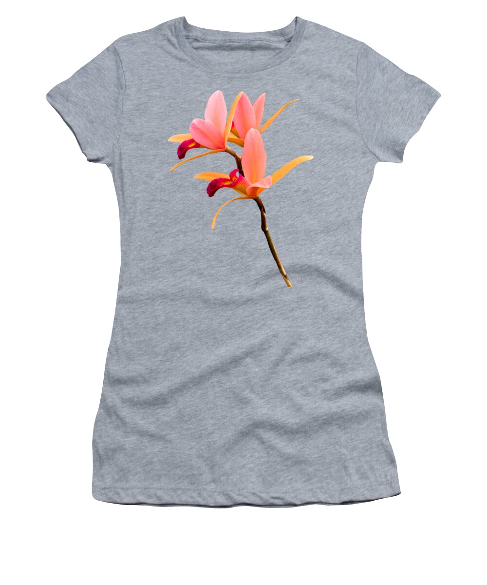Orchid Women's T-Shirt featuring the photograph Flower - Orchid - The Exquisite Beauty of Laelia Orchids by Mike Savad