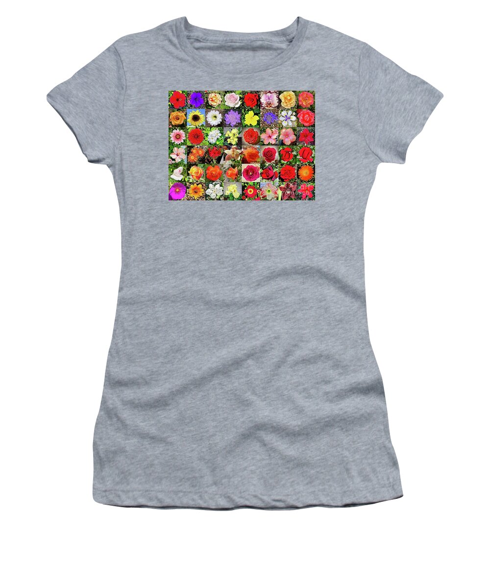 Flowers Photographs Women's T-Shirt featuring the mixed media Flowers 2 by Michael Bobay