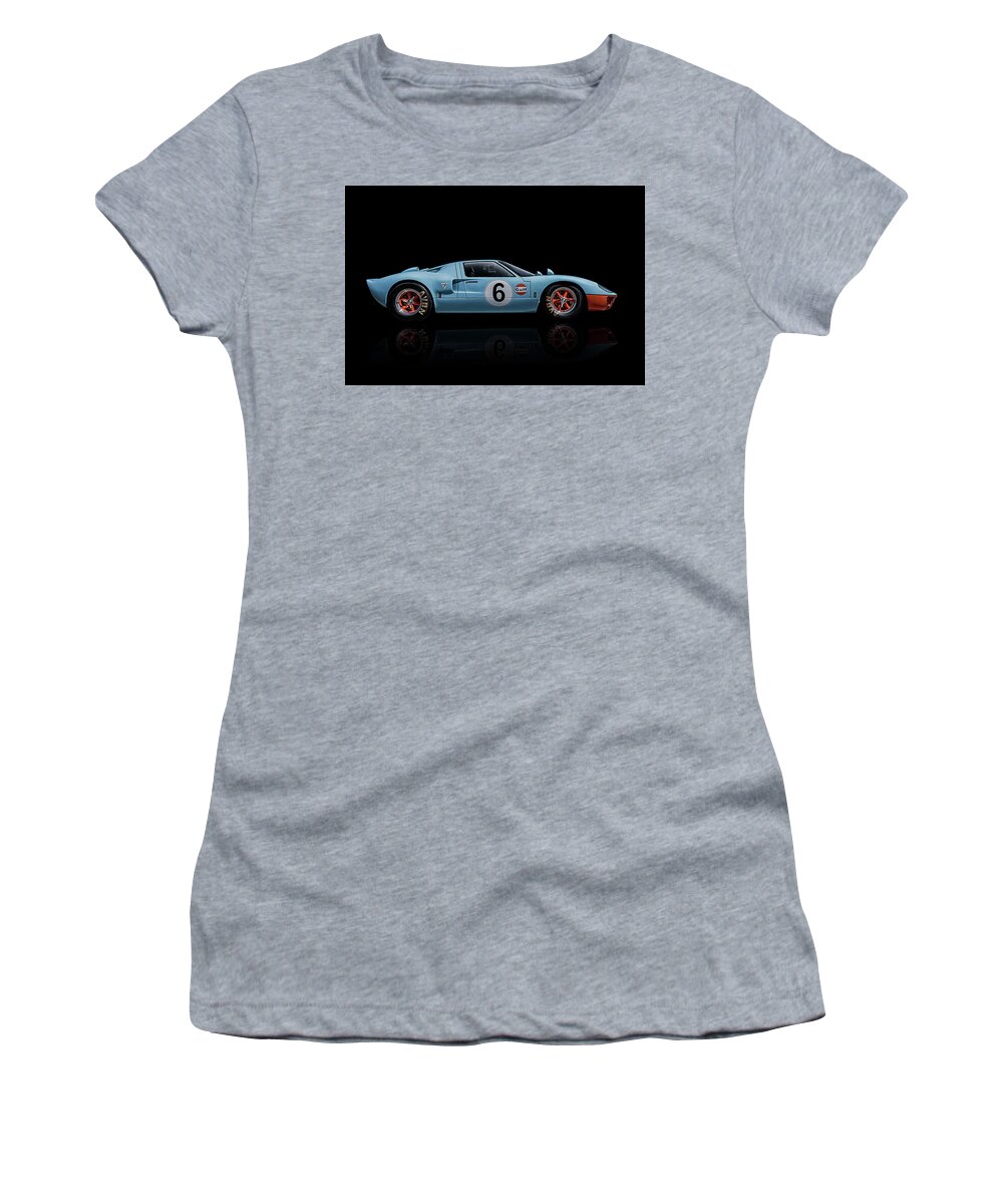 #faatoppicks Women's T-Shirt featuring the digital art Ford GT 40 by Douglas Pittman