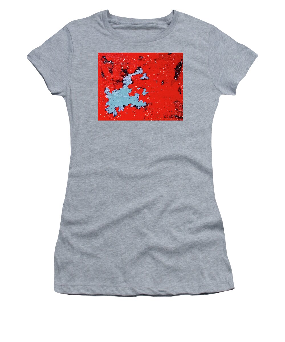 Space Women's T-Shirt featuring the mixed media Fox Fur Nebula by Raquel Gregory