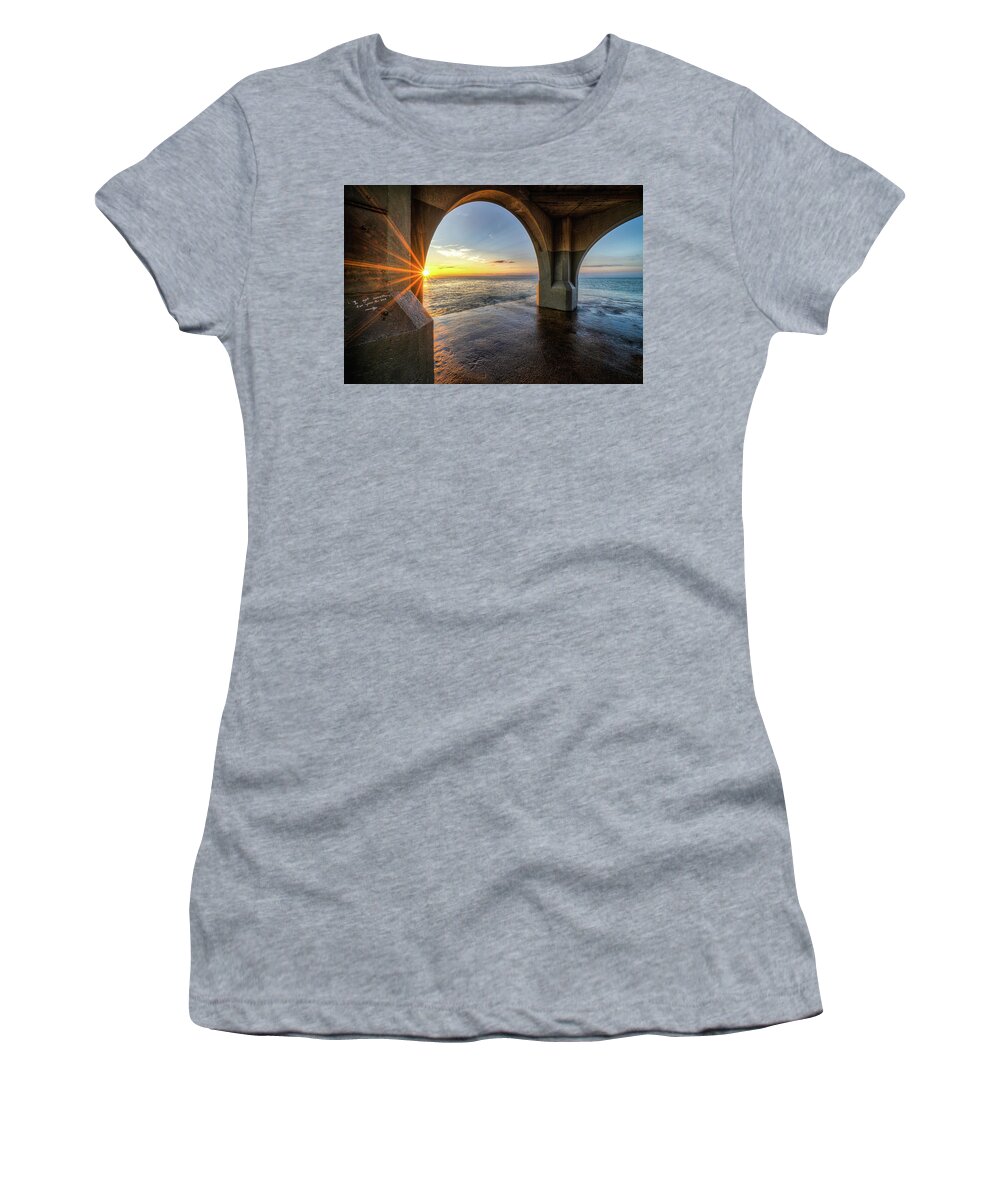 Port Washington Women's T-Shirt featuring the photograph Framed by Brad Bellisle