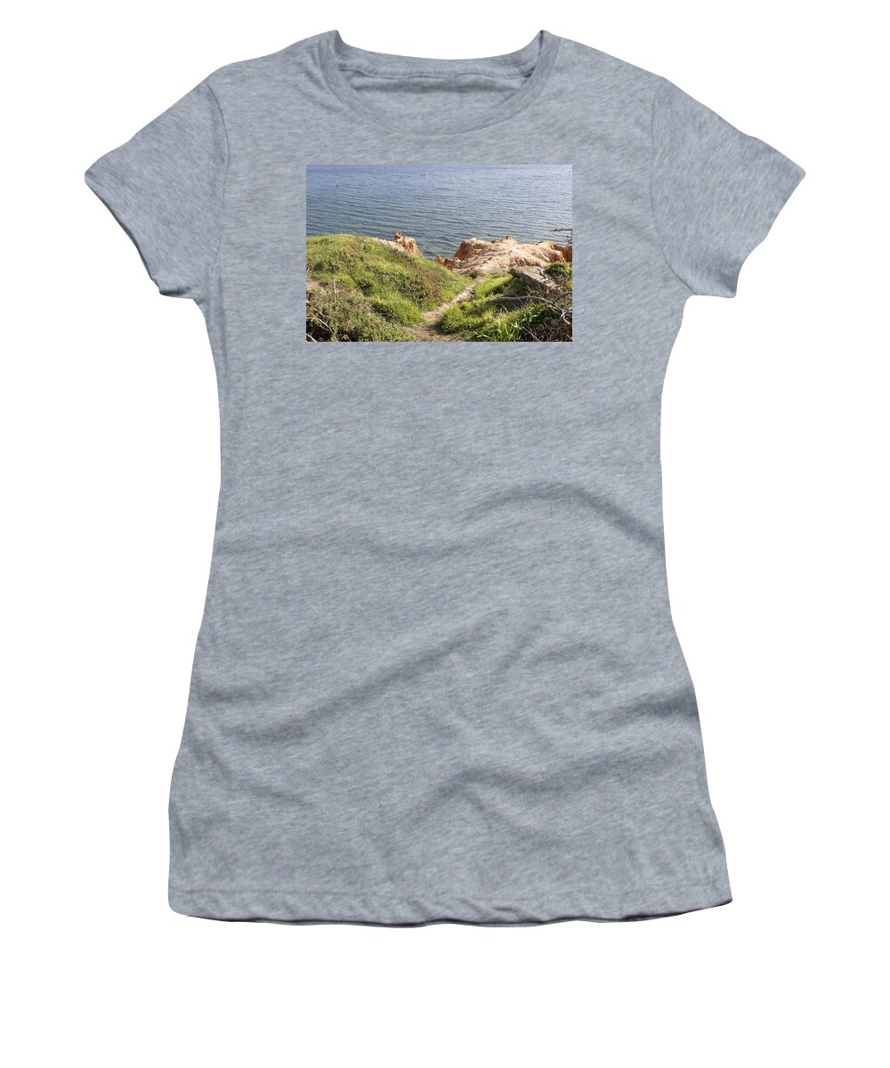 Sea Women's T-Shirt featuring the photograph From Hill by Masami IIDA