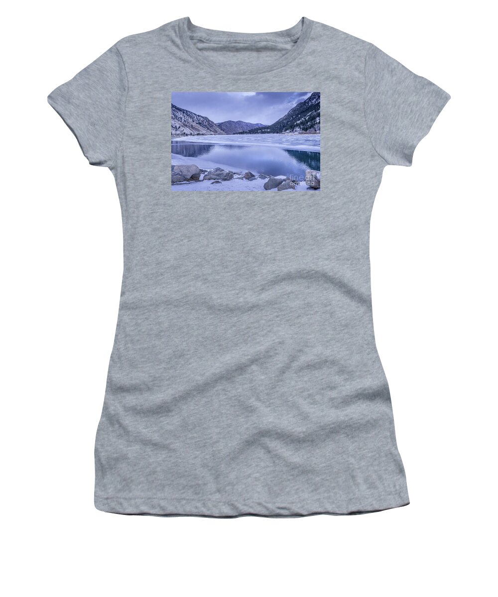 Colorado Women's T-Shirt featuring the photograph Frozen in Time Georgetown Colorado by Abigail Diane Photography