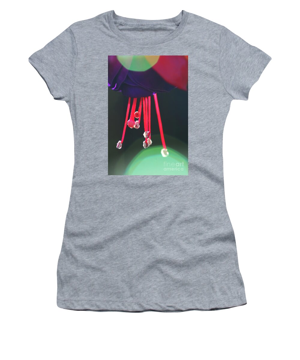 Stephanie Gambini Women's T-Shirt featuring the photograph Fuchsia #8 by Stephanie Gambini