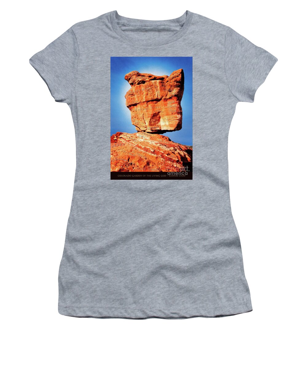 Rock Women's T-Shirt featuring the digital art Garden of The Living God by Constance Woods