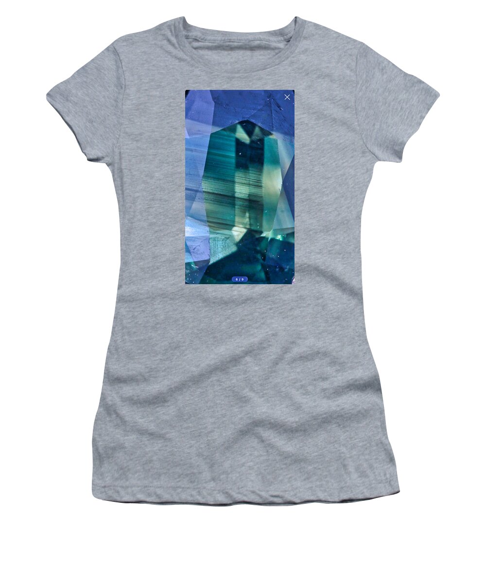 Gem Women's T-Shirt featuring the photograph Gemstone Green and Blue by Russ Considine