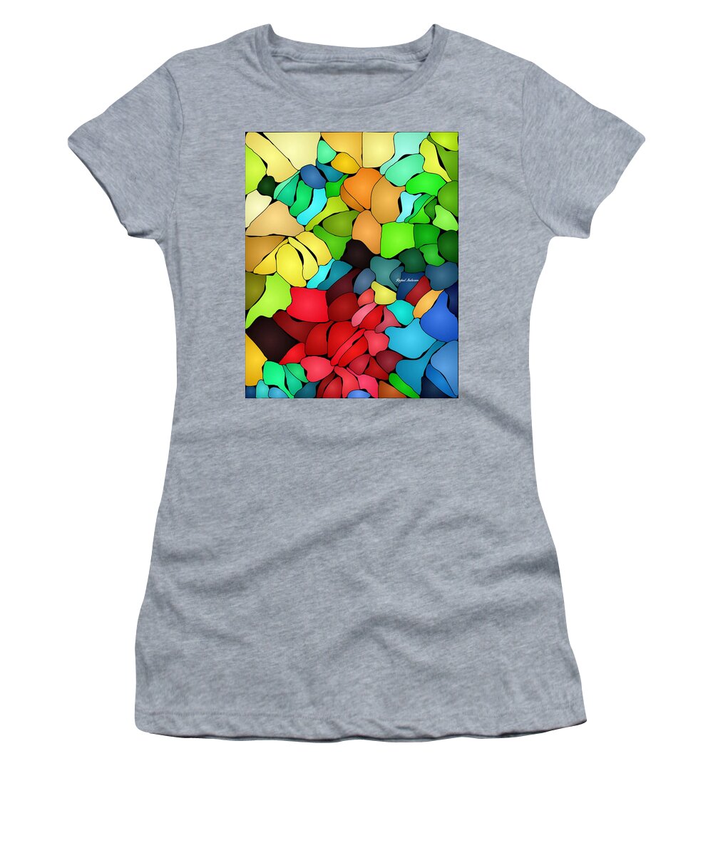 Abstract Women's T-Shirt featuring the painting Generous Spirit by Rafael Salazar