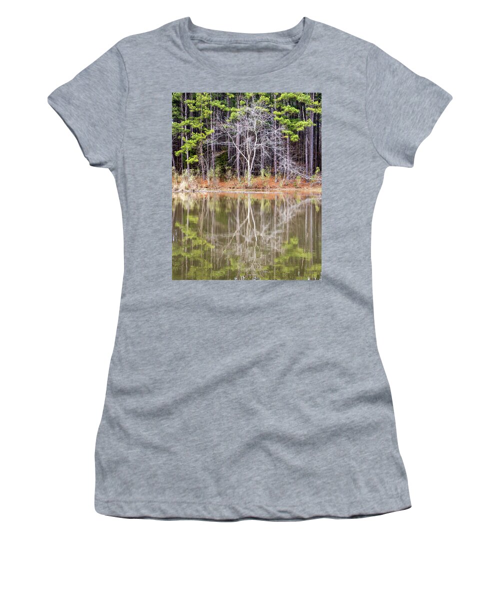 Reflection Women's T-Shirt featuring the photograph Ghost Tree Reflection by Rick Nelson