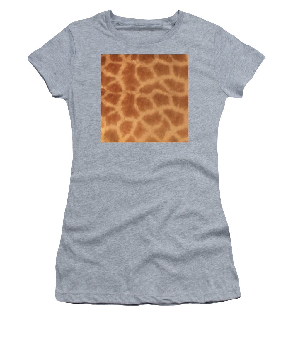 Giraffe Women's T-Shirt featuring the photograph Giraffe Print by Karen Zuk Rosenblatt