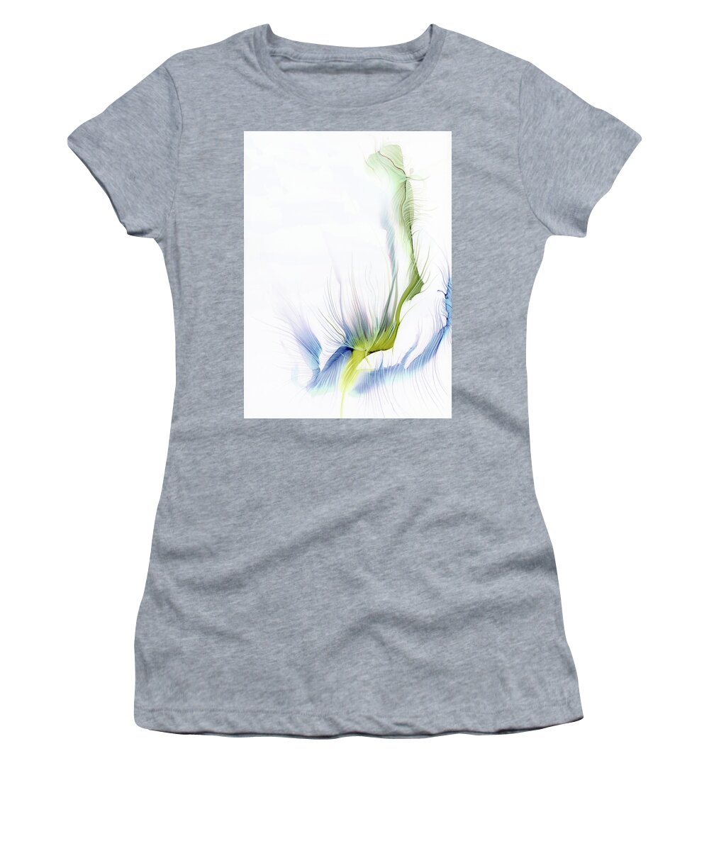 Alcohol Women's T-Shirt featuring the painting Gloriously Delicate by KC Pollak