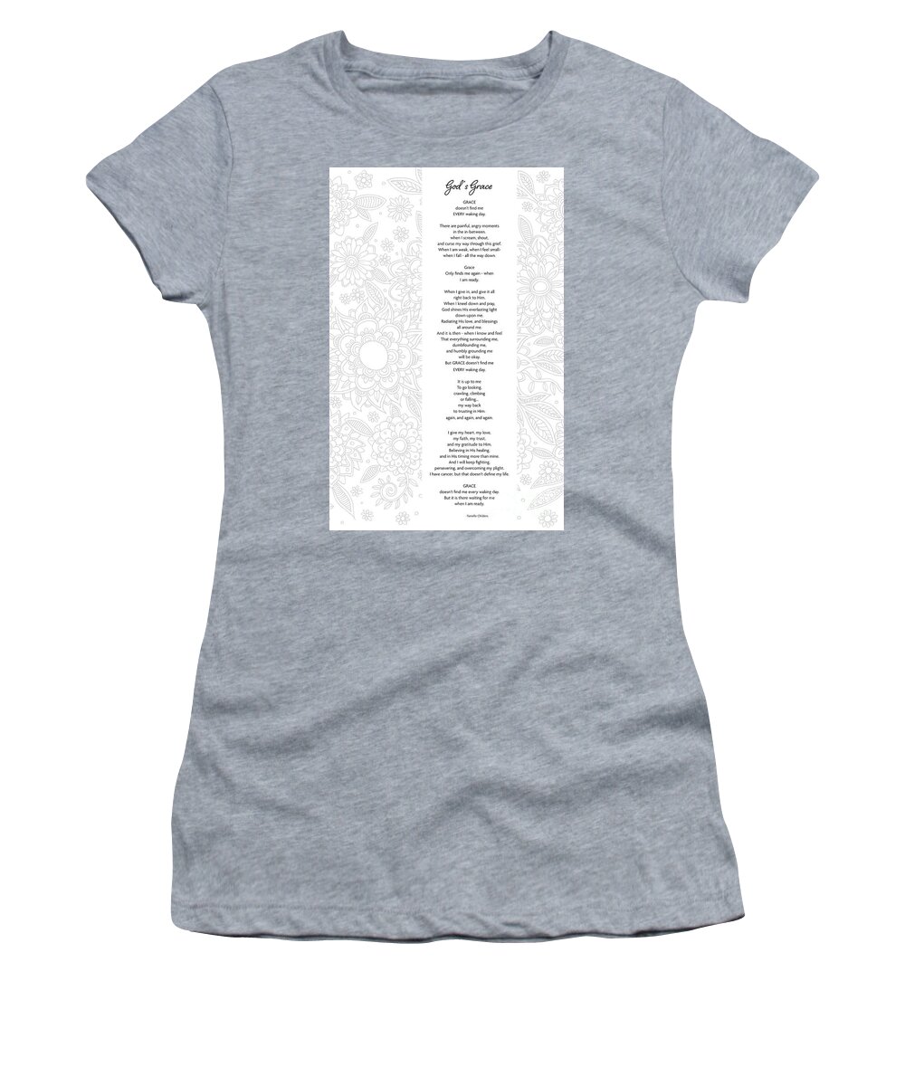 God's Grace Women's T-Shirt featuring the digital art God's Grace - Poetry by Tanielle Childers