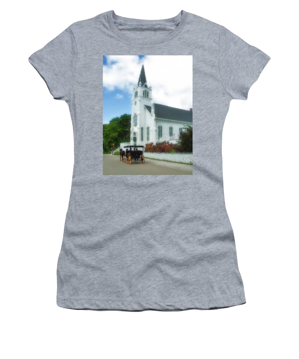 Church Women's T-Shirt featuring the photograph Going to Church by Robert Carter
