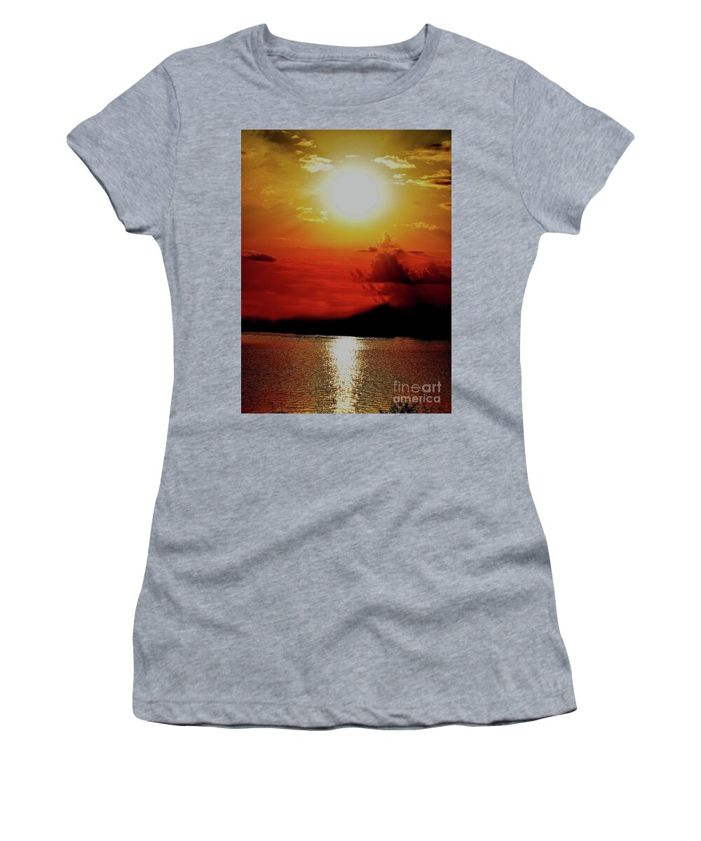 Nature Women's T-Shirt featuring the photograph Golden Dream by Leonida Arte