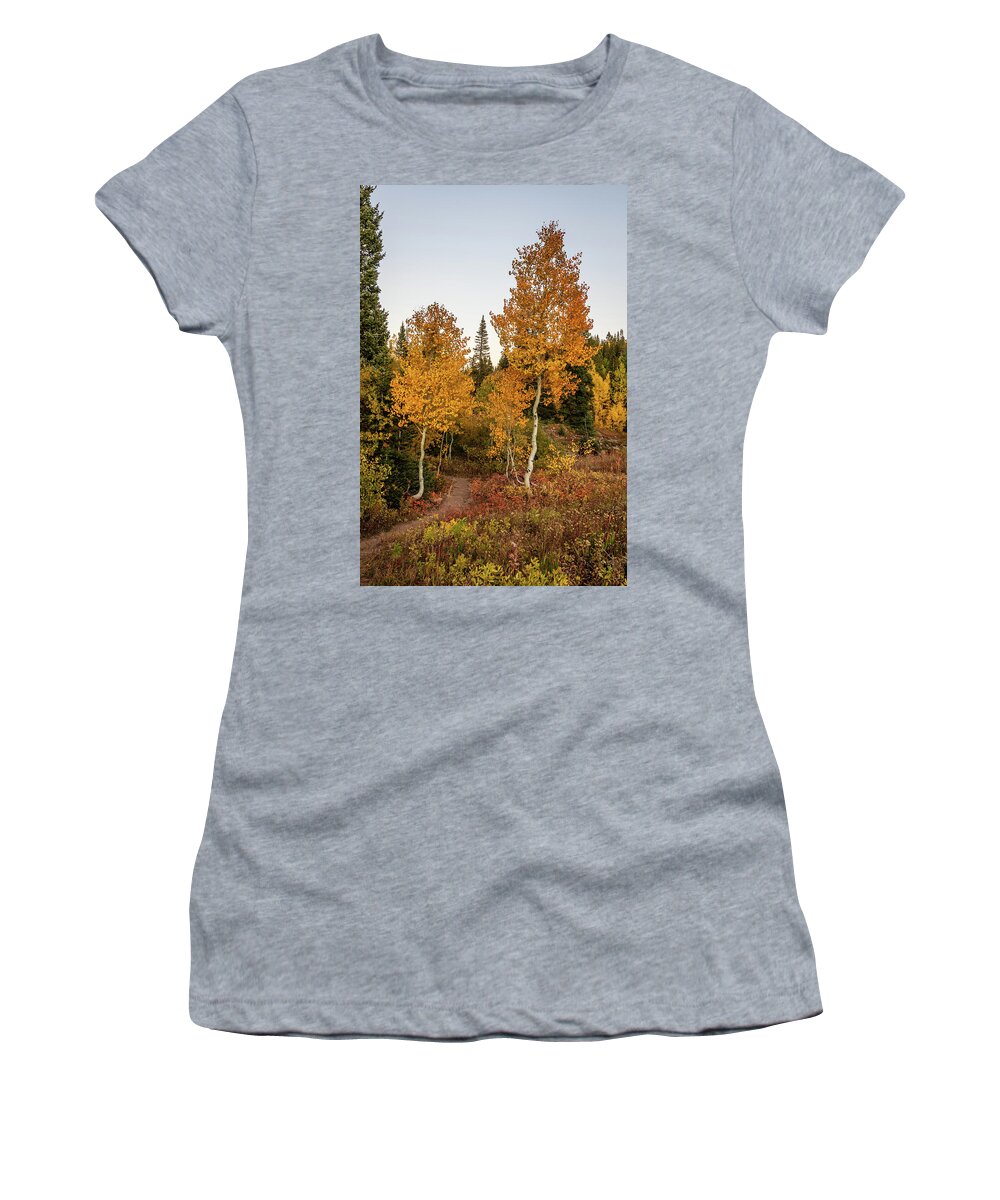 Colorado Women's T-Shirt featuring the photograph Golden Path by Jack Clutter