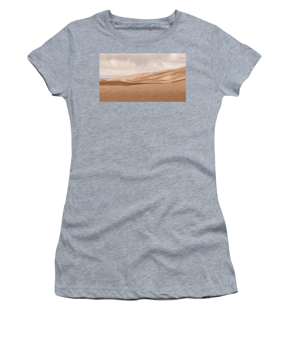  Women's T-Shirt featuring the photograph Great Sand Dunes by William Boggs
