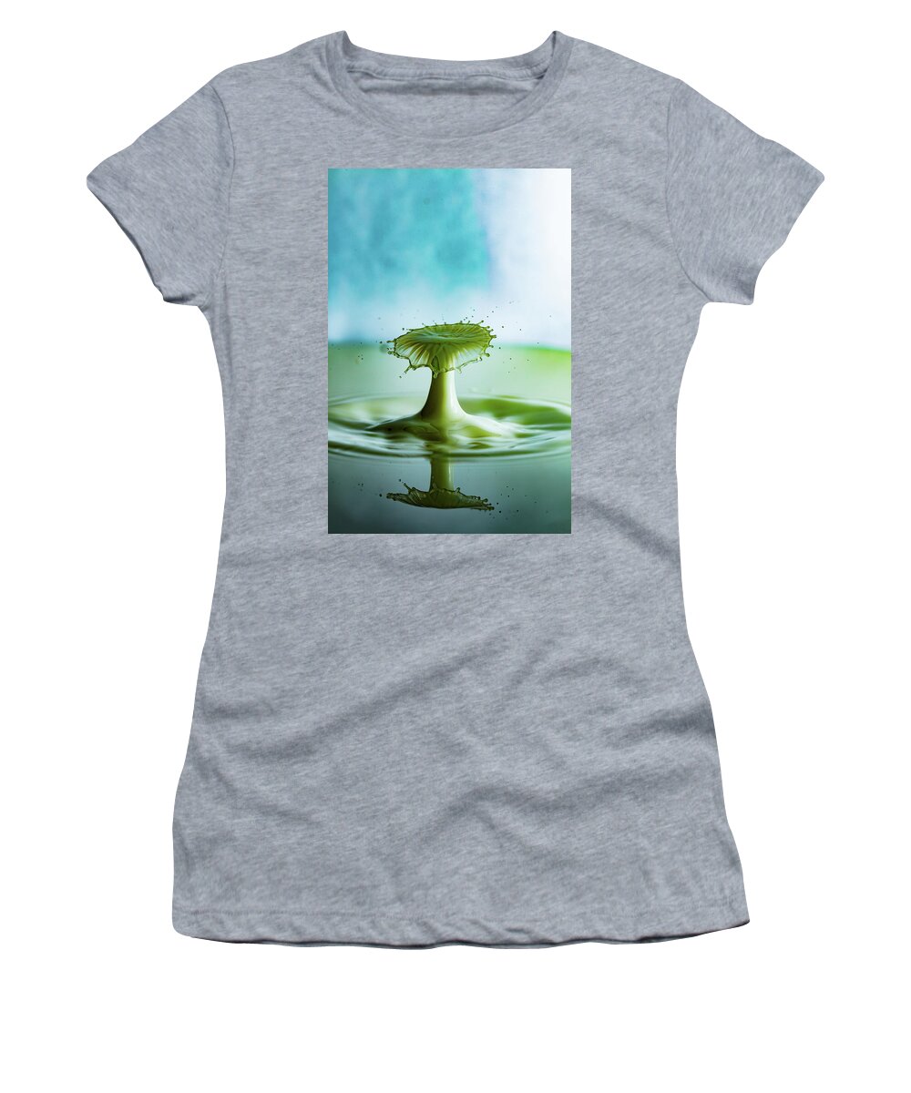 Wall Art Women's T-Shirt featuring the photograph Green Mushroom by Marlo Horne