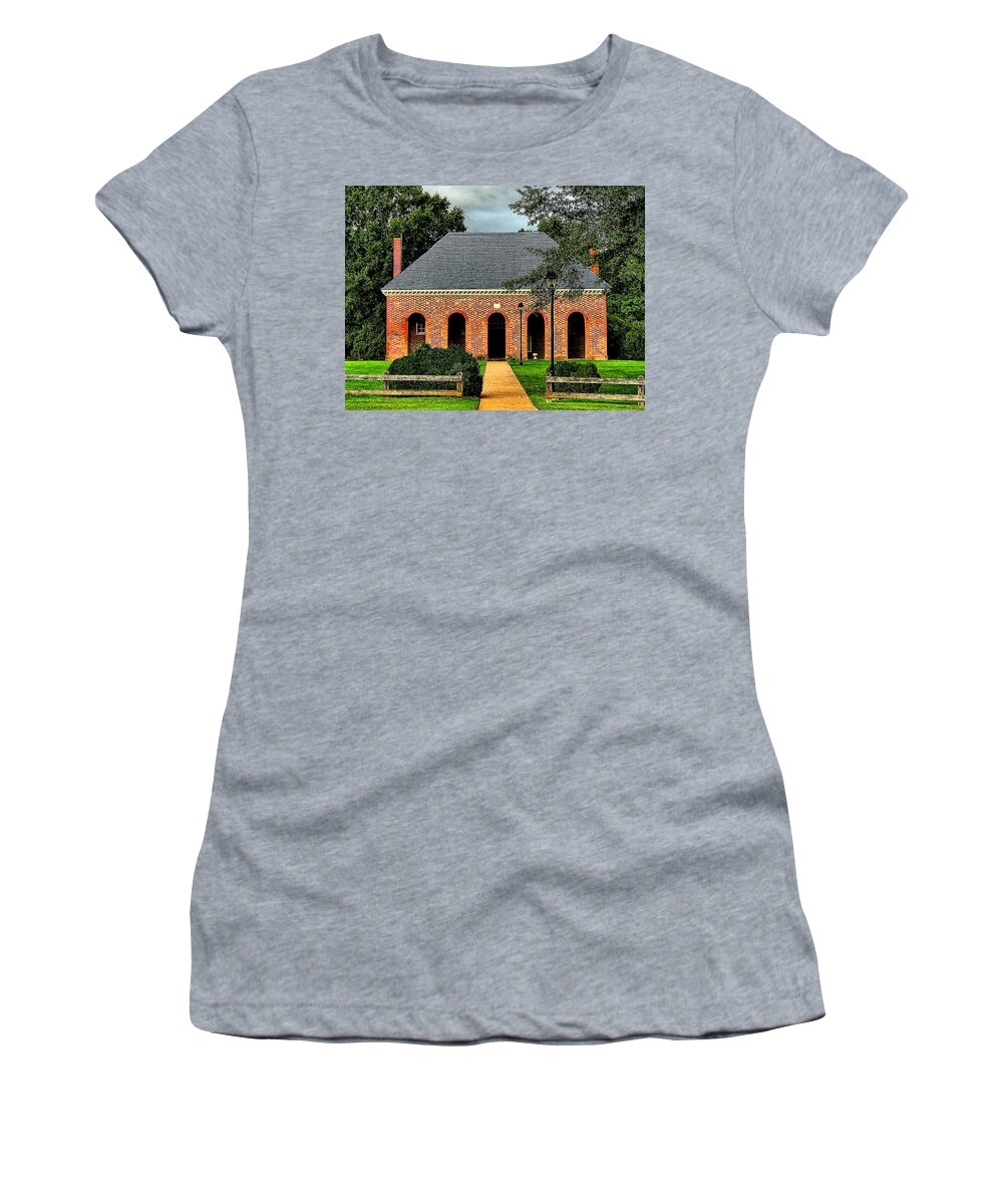  Women's T-Shirt featuring the photograph Hanover Courthouse by Stephen Dorton