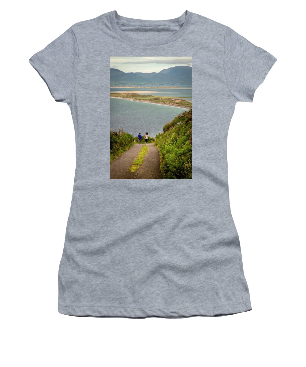 Rossbeigh Women's T-Shirt featuring the photograph Heading to Rossbeigh by Mark Callanan