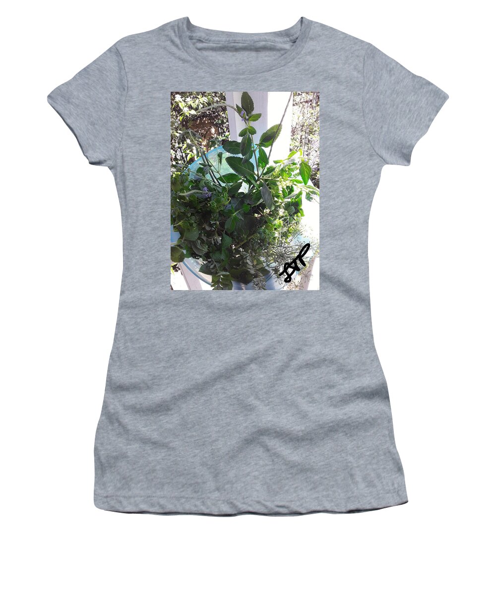 Herbs Women's T-Shirt featuring the photograph Herbal Bouquet by Esoteric Gardens KN