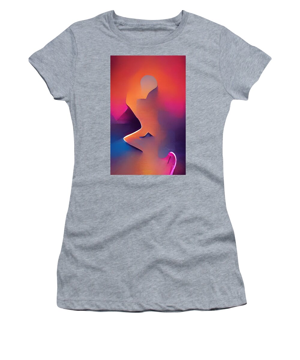  Women's T-Shirt featuring the digital art Hiding in Plain Sight by Rod Turner