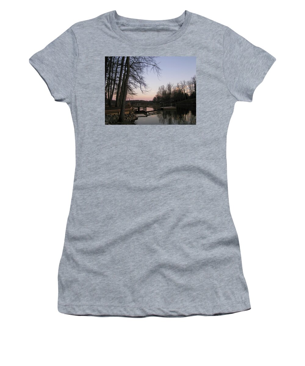 Women's T-Shirt featuring the photograph High Rock Dusk by Heather E Harman