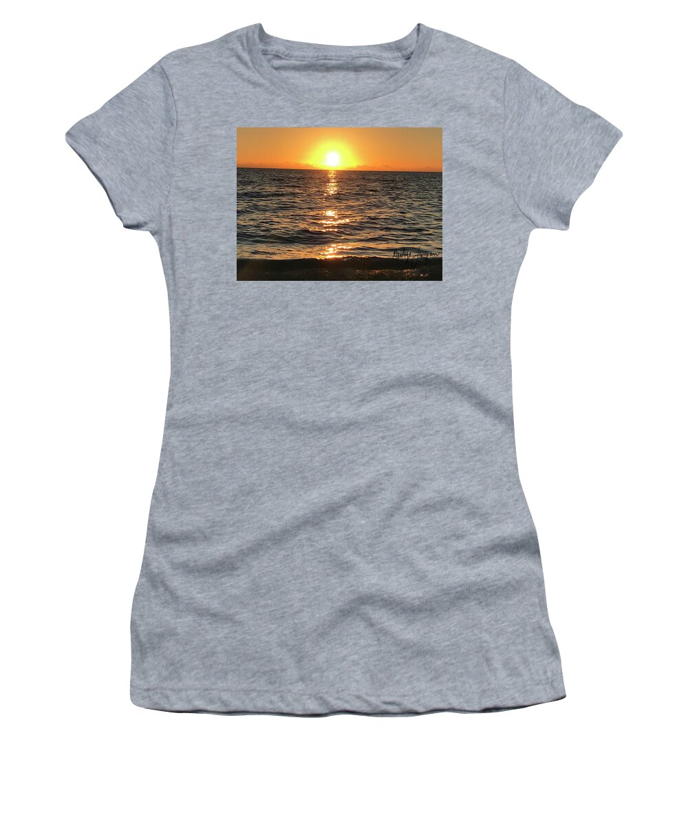 Sunset Women's T-Shirt featuring the photograph Higher Power by Medge Jaspan