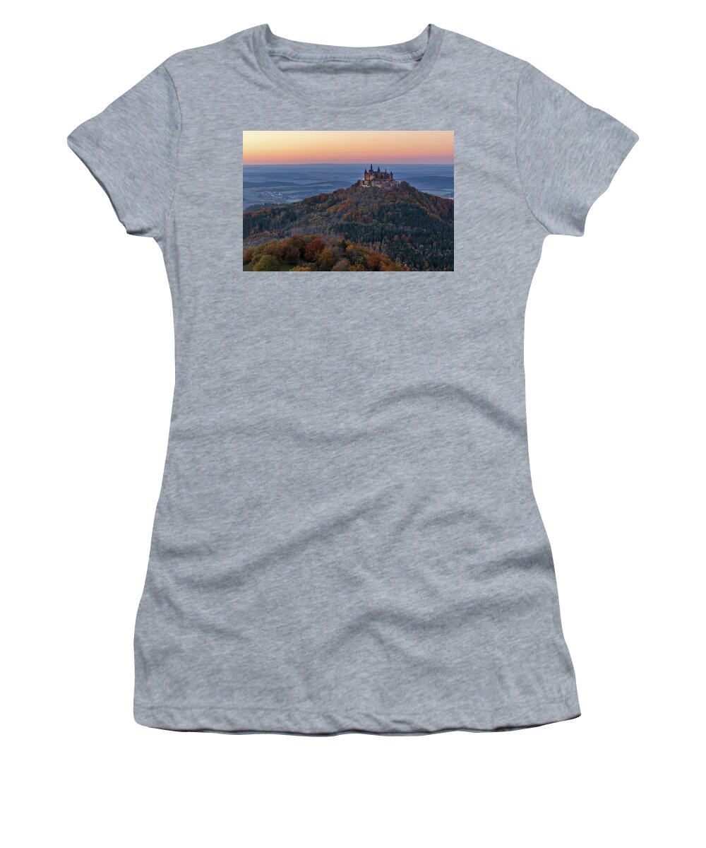 Europe Women's T-Shirt featuring the photograph Hohenzollern Castle III by Stefan Mazzola