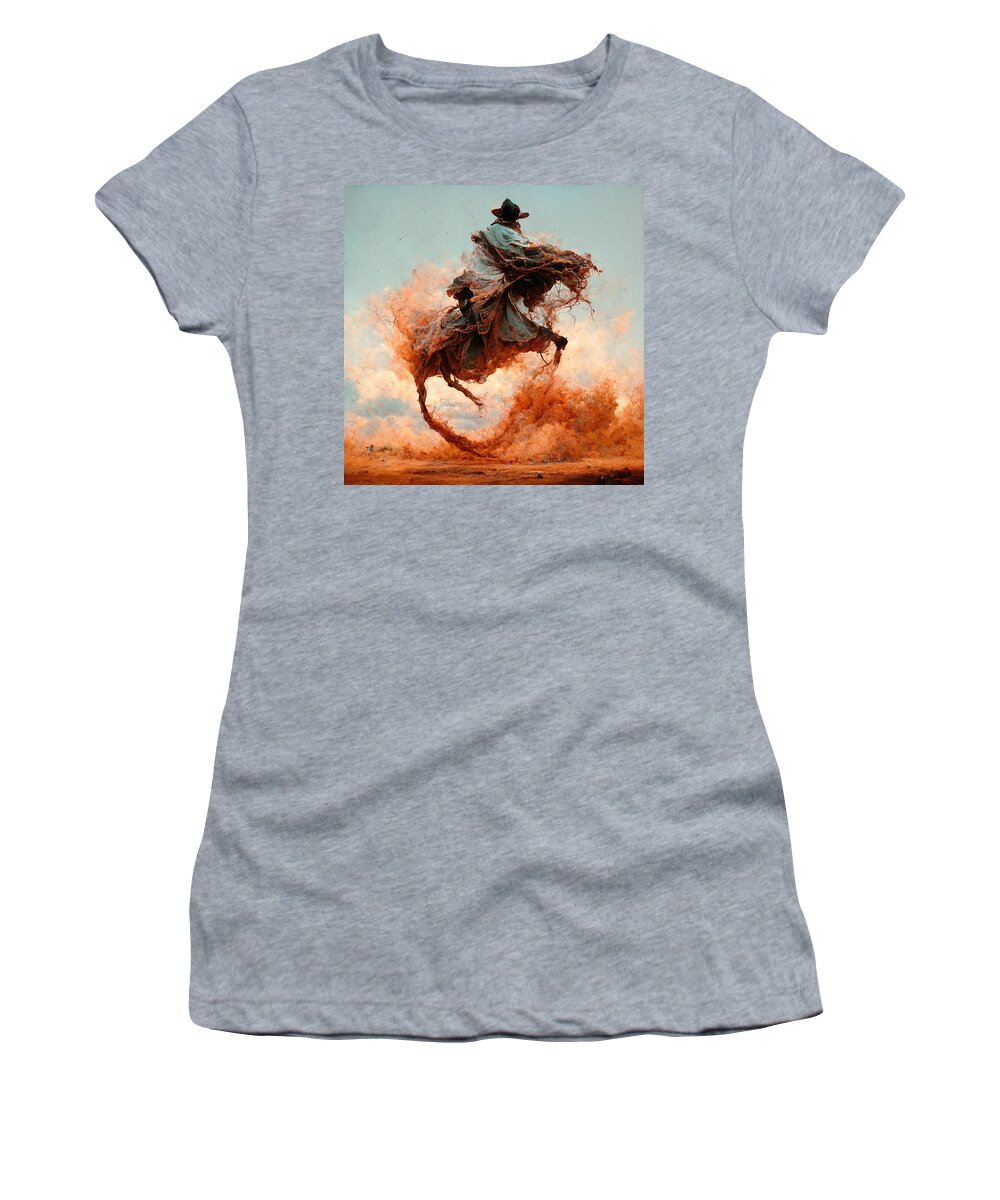 Horse Women's T-Shirt featuring the digital art Horses #11 by Craig Boehman