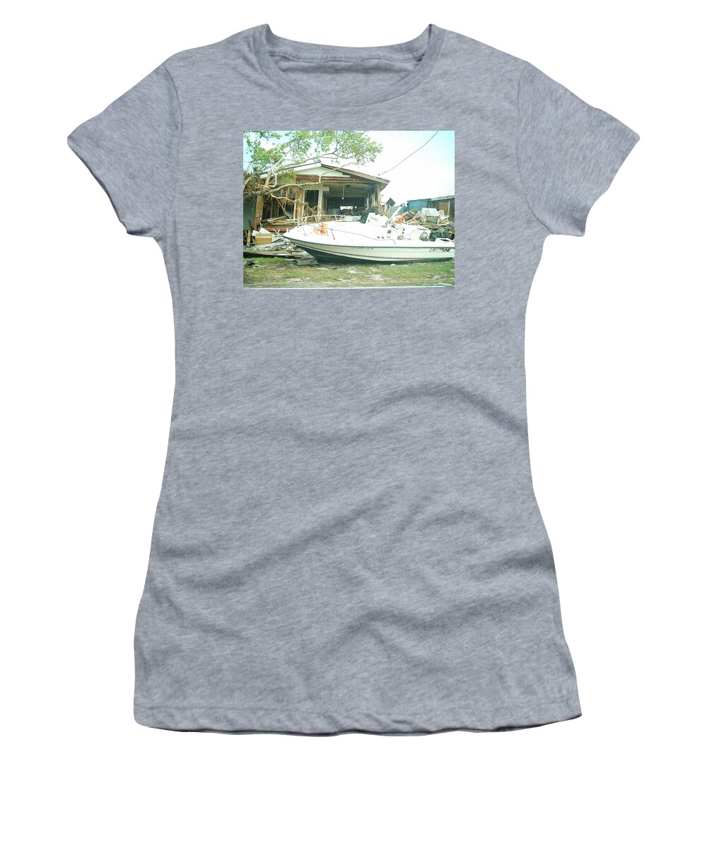  Women's T-Shirt featuring the photograph Hurricane Katrina Series - 6 by Christopher Lotito