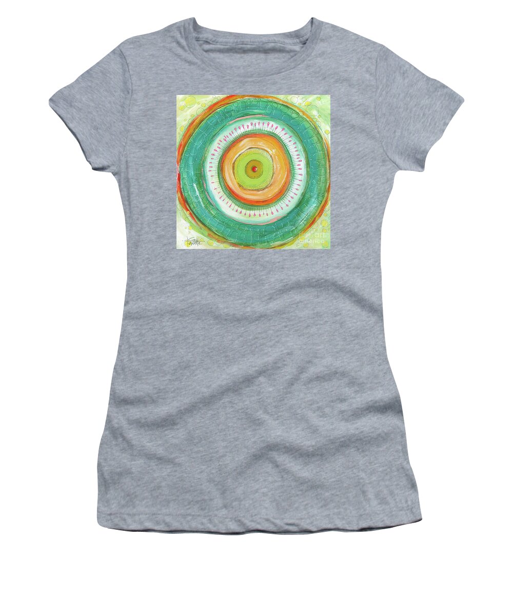Courageous Women's T-Shirt featuring the painting I Am Courageous by Tanielle Childers