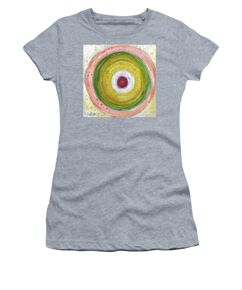 I Am Enough Women's T-Shirt featuring the painting I Am Enough by Tanielle Childers