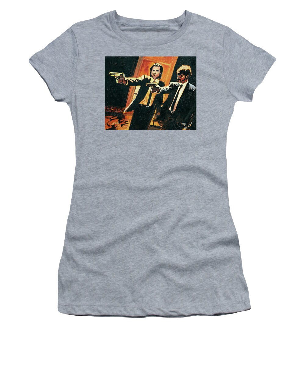 Pulp Women's T-Shirt featuring the painting I Double Dare You by Sv Bell
