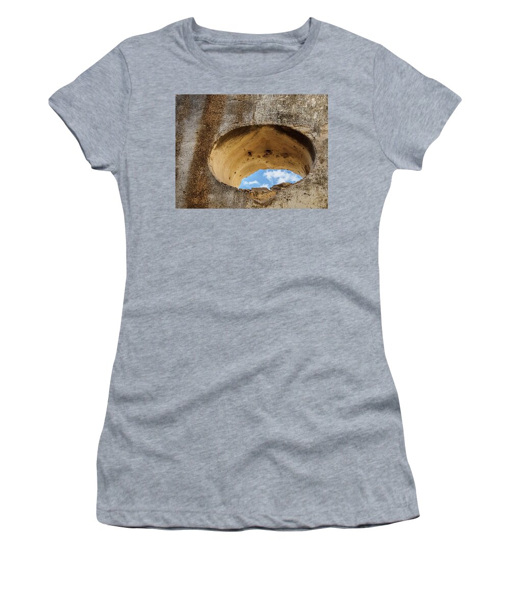 Sky Women's T-Shirt featuring the photograph I Looked Down a Hole and Saw the Sky by Mary Lee Dereske