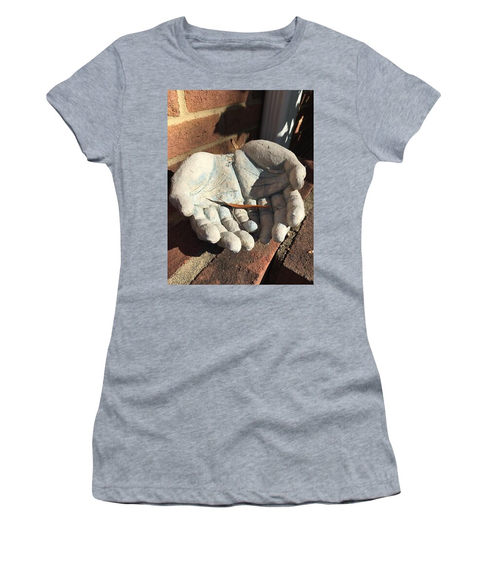 Spiritual Women's T-Shirt featuring the photograph In His Hands by Matthew Seufer