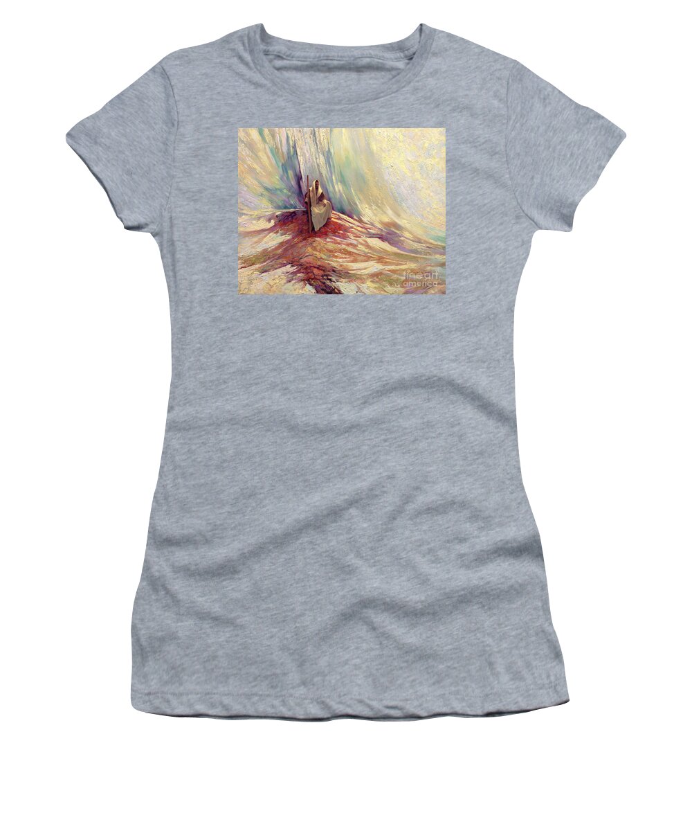 Jesus Women's T-Shirt featuring the painting In the Beginning by Greg Olsen
