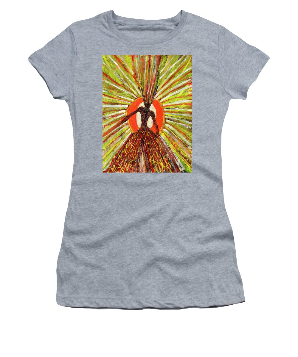 In The Sun Women's T-Shirt featuring the painting In the Light of the Sun by Tessa Evette