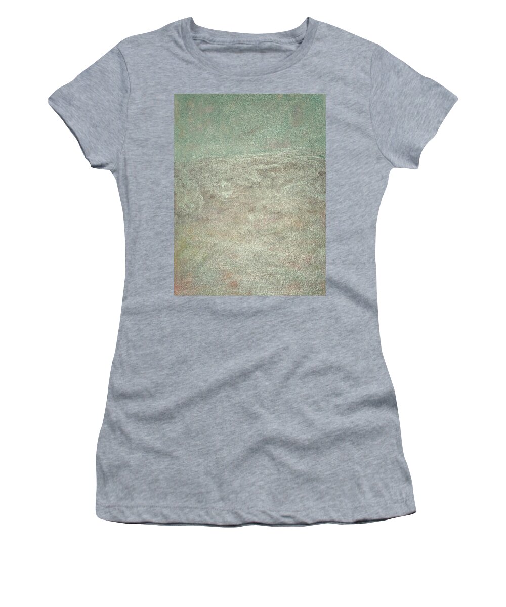 Abstract Women's T-Shirt featuring the painting In The Surf2 by Karen Lillard