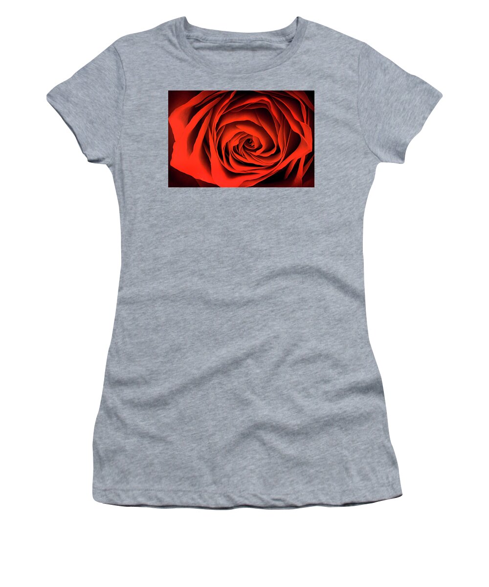 Rose Women's T-Shirt featuring the photograph Inner Beauty by Don Schwartz