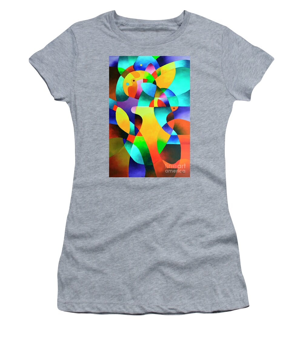 Interior Journey Women's T-Shirt featuring the painting Interior Journey by Sally Trace