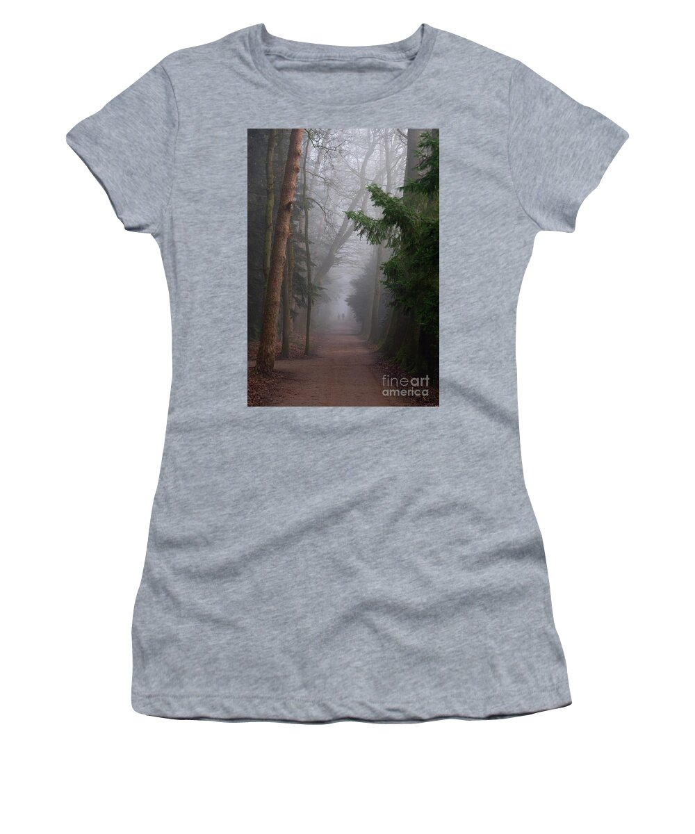 Misty Women's T-Shirt featuring the photograph Into the Fog by Daniel M Walsh