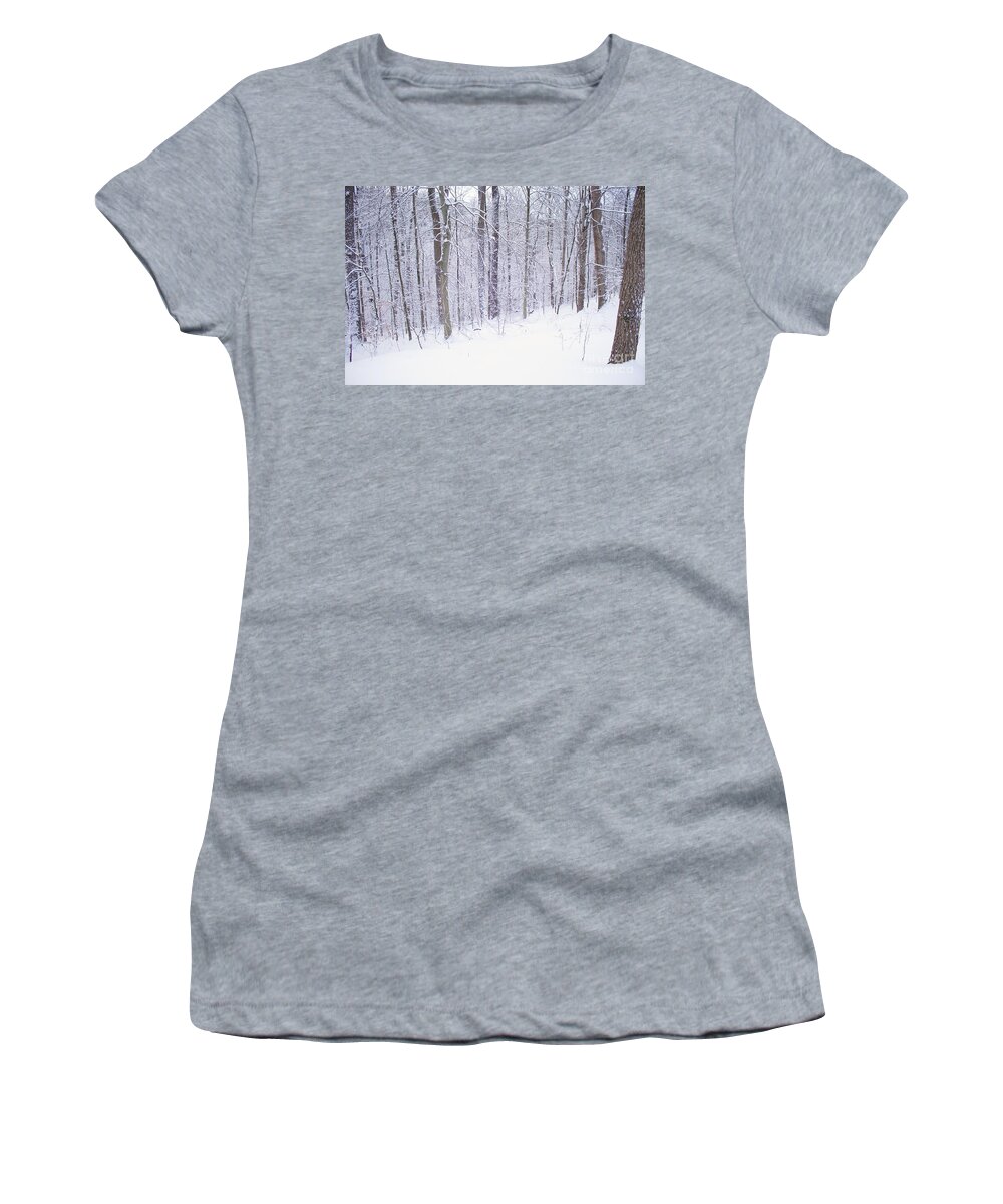 Woods Women's T-Shirt featuring the photograph Into the woods by Yvonne M Smith