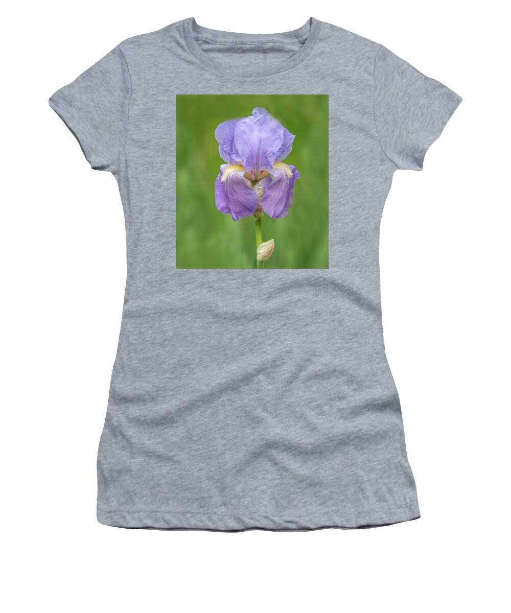 Iris Women's T-Shirt featuring the photograph Iris by Minnie Gallman