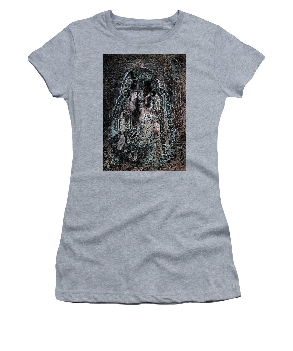  Women's T-Shirt featuring the painting Irish Chief by Val Byrne