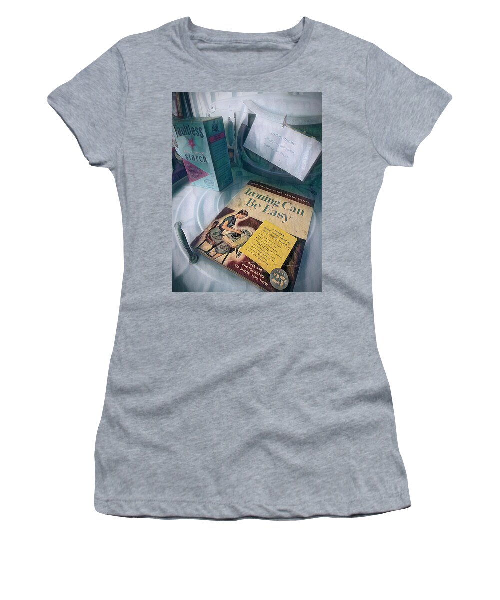 Debra Martz Women's T-Shirt featuring the photograph Ironing Can Be Easy by Debra Martz