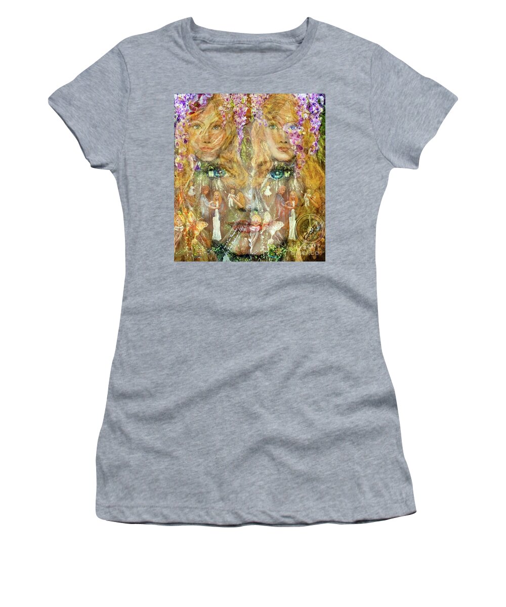Choices Women's T-Shirt featuring the painting It is all about Choices by Bonnie Marie
