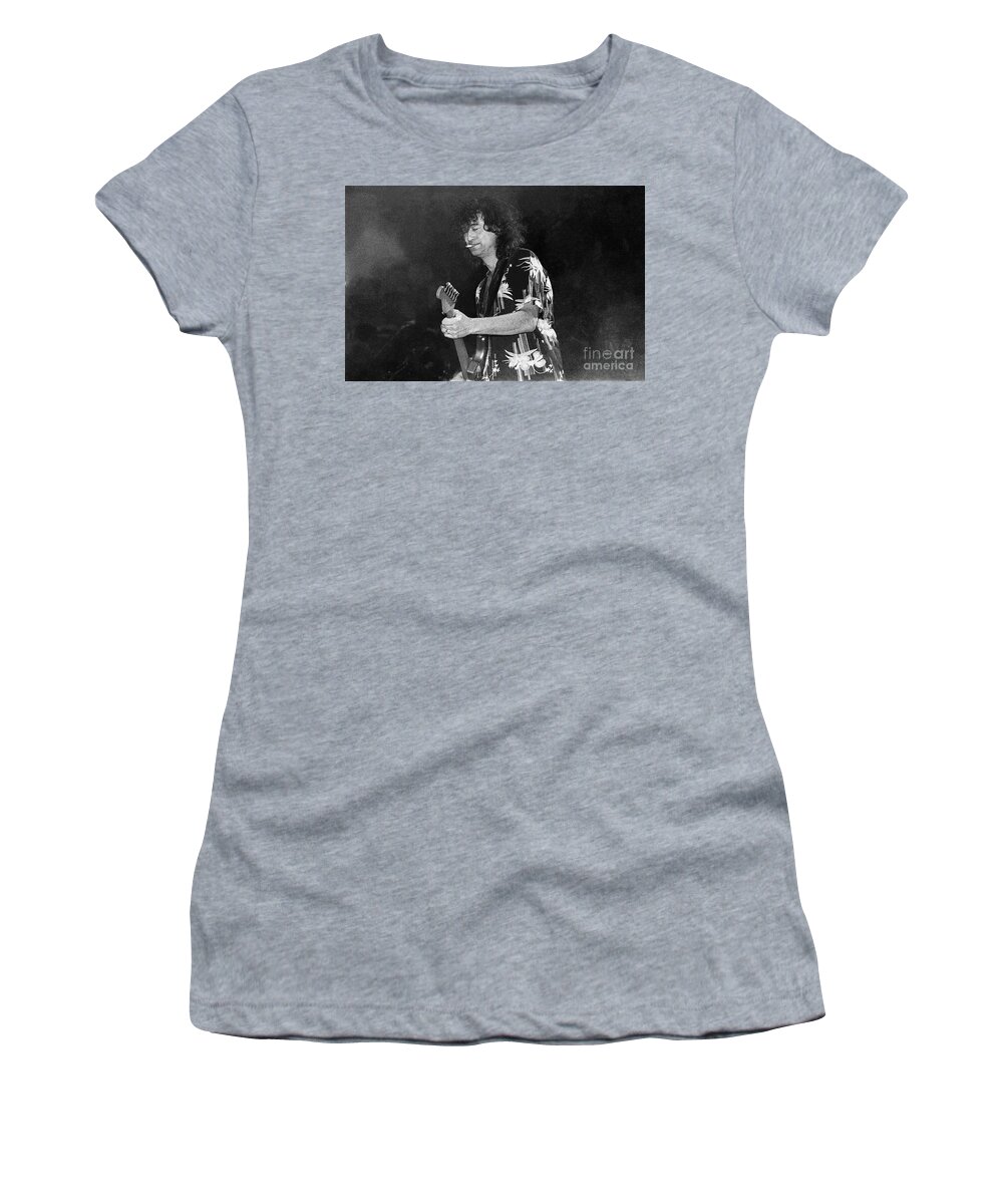 Guitarist Women's T-Shirt featuring the photograph Jimmy Page - The Firm by Concert Photos